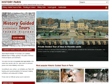 Tablet Screenshot of history-paris.com